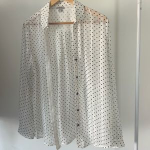 Poka dot blouse